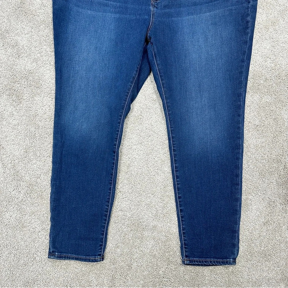 Madewell Roadtripper Jeans Skinny Leg High-Rise Blue Plus Size 37P - Picture 3 of 16